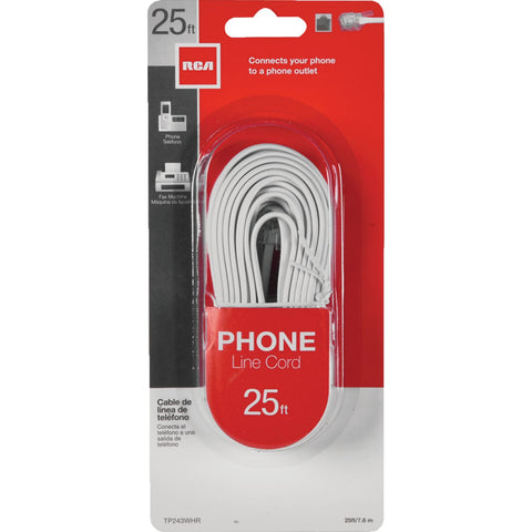 RCA Phone Line Cord; Mfg #TP243WHR