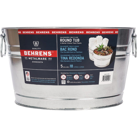 Behrens Galvanized Utility Tub; Mfg #0GS