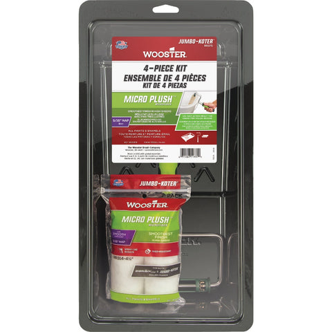 Wooster Jumbo-Koter Micro Plush Trim Roller Kit; Mfg #RR375-4 1/2