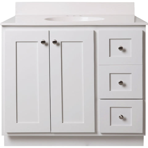 Bertch Storage Solutions Vanity Base without Top; Mfg #ST-P-W-VSS36RT