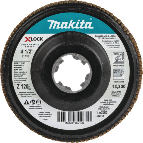 Makita Type 27 Flap Sanding Wheel; Mfg #T-03953