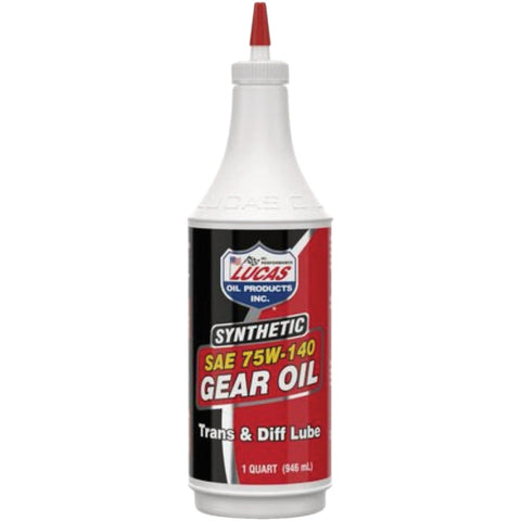 Lucas Oil Synthetic SAE 75W-140 Gear Oil; Mfg #LUCA10121