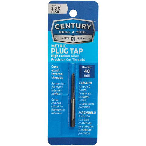 Century Drill & Tool Metric Plug Tap; Mfg #97300