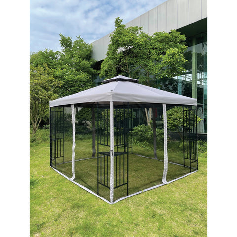Outdoor Expressions Steel Gazebo; Mfg #TJSG-127-4*4-PLN