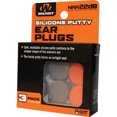 Walker's Silicone Putty Ear Plugs; Mfg #GWP-SILPLG-OFDE