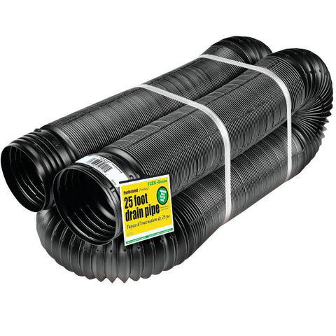 Amerimax FLEX-Drain 4 In. Expandable Perforated Drain Pipe; Mfg #51310