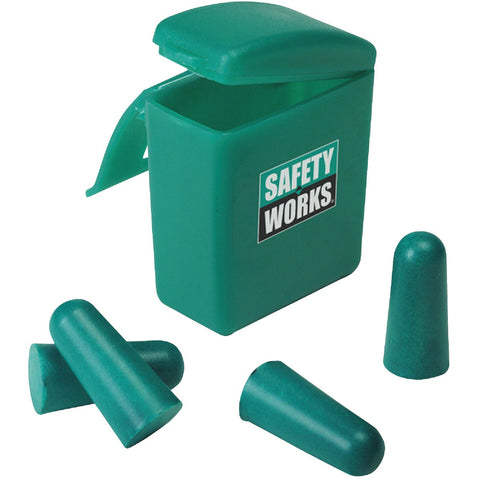 Safety Works 2-Pair Foam Ear Plugs; Mfg #818074