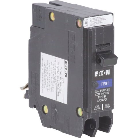 Eaton BR AFCI/GFCI Dual Function Breaker; Mfg #BRP115DF