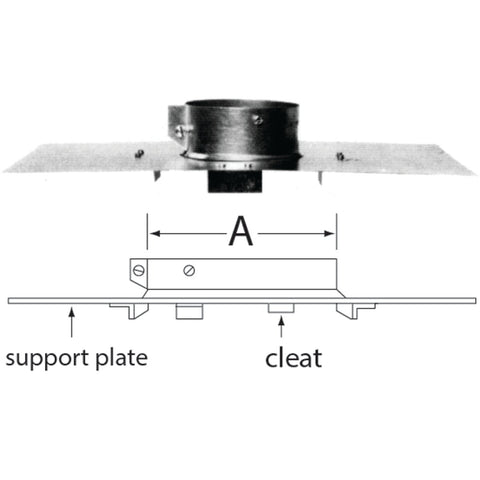 SELKIRK RV Pipe Support Assembly; Mfg #104400
