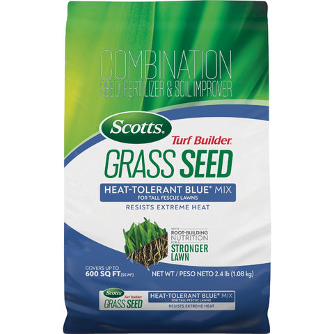 Scotts Turf Builder Heat-Tolerant Grass Seed Blue Mix; Mfg #18023