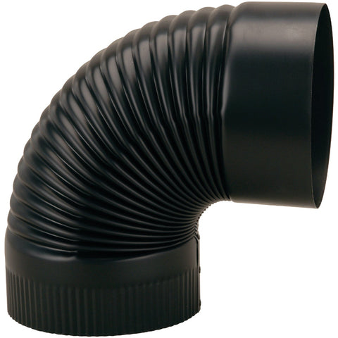 Imperial Black Crimped Elbow; Mfg #BM0023