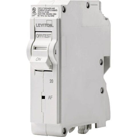 Leviton White Arc Fault Breaker; Mfg #R11-LB120-AFR