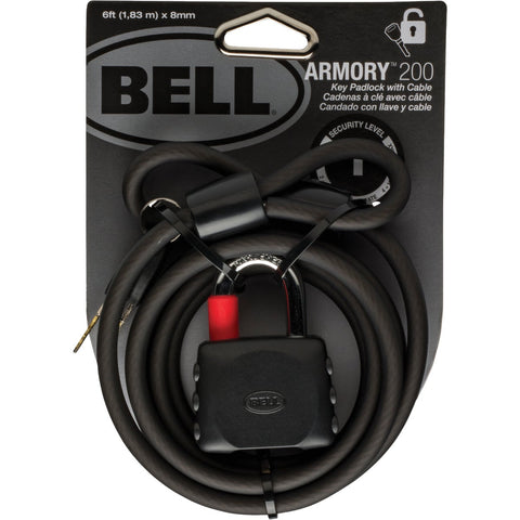 Bell Sports Armory Coiling Cable Bicycle Lock; Mfg #7122010