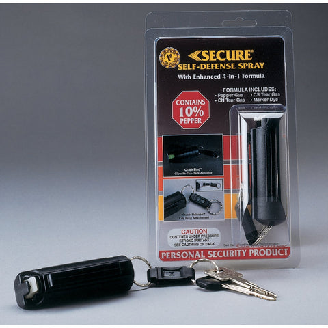 Secure Self-Defense Spray Key Ring Unit; Mfg #SSTG4