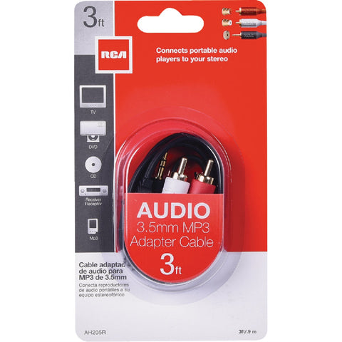 Stereo Y-Adapter Cable Plug; Mfg #AH205R