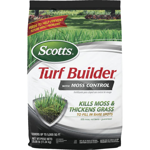 Scotts Turf Builder With Moss Control Plus Lawn Fertilizer; Mfg #38505