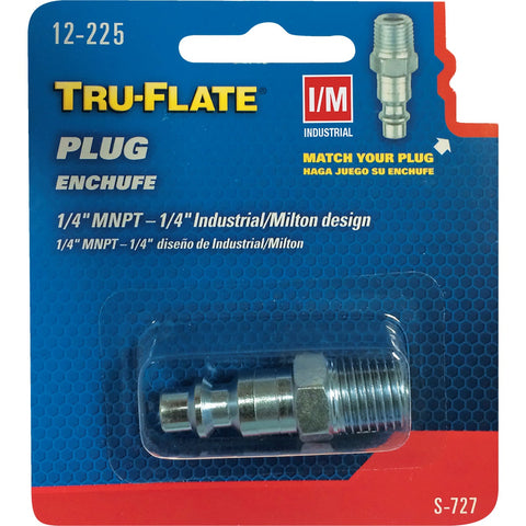Tru-Flate 1/4 In. Body Series I/M-Industrial Plug; Mfg #12-225