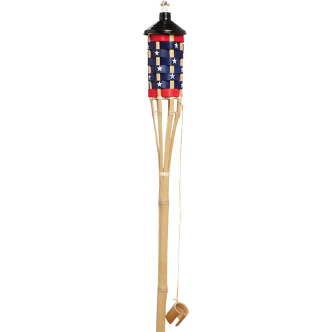 Outdoor Expressions American Flag Patio Torch; Mfg #H15012B