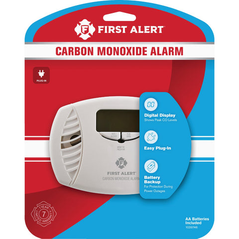 First Alert Easy To Read Digital Display Carbon Monoxide Alarm; Mfg #1039746