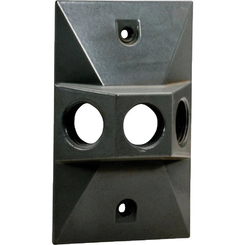 Southwire Rectangle Outdoor Box Cover with 1/2 In. Hole; Mfg #WCR1350B-UPC
