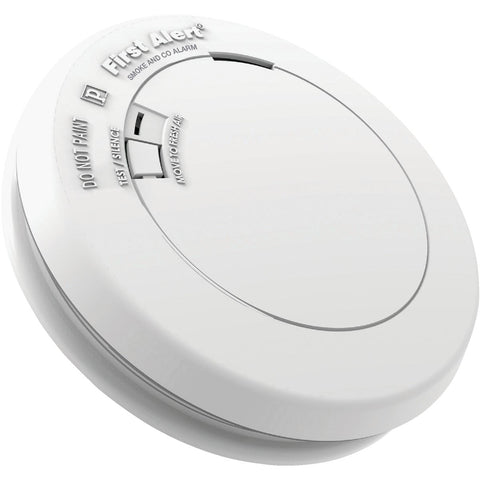 First Alert 10-Year Battery Slim Round Carbon Monoxide/Smoke Alarm; Mfg #1039868