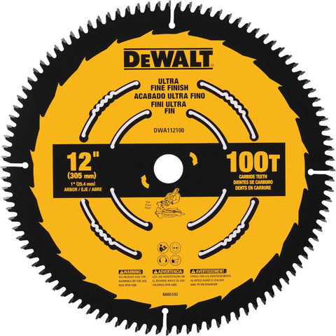 DEWALT Ultra Fine Finish Circular Saw Blade; Mfg #DWA112100
