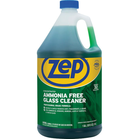 Zep Ammonia-Free Glass Cleaner Concentrate; Mfg #ZU1052128