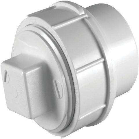 Charlotte Pipe Fitting Cleanout with Threaded Plug; Mfg #PVC 01105X 0600HA