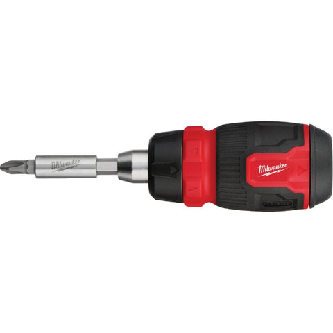 Milwaukee 8-in-1 Ratcheting Compact Multi-Bit Driver; Mfg #48-22-2913