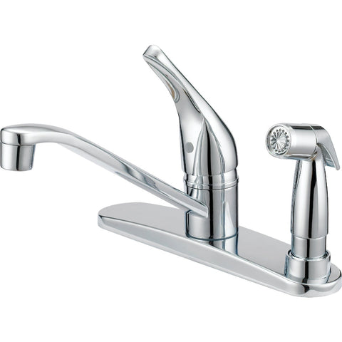 Home Impressions Single Handle Kitchen Faucet with Sprayer On Deck; Mfg #FS610059CP-JPA1