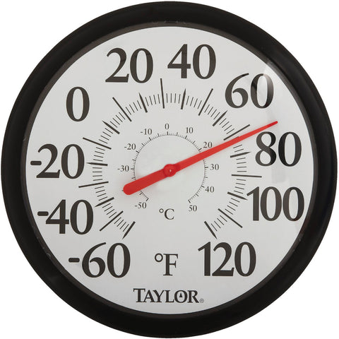 Taylor Image Gallery Easy Read Dial Outdoor Wall Thermometer; Mfg #6700