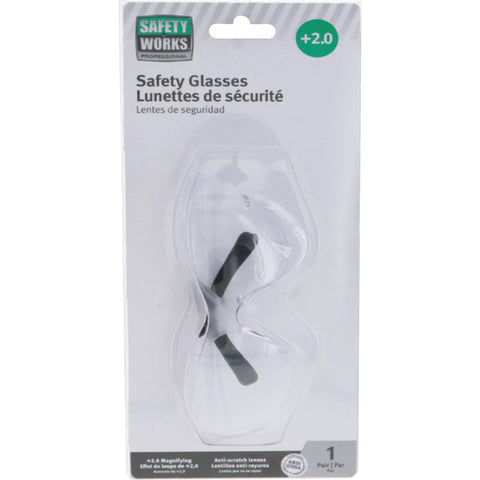 Safety Works Magnifying Bifocal Safety Glasses; Mfg #SW31720