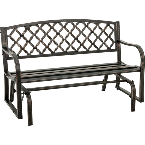 Outdoor Expressions Steel Glider Bench; Mfg #SXL-SG131F