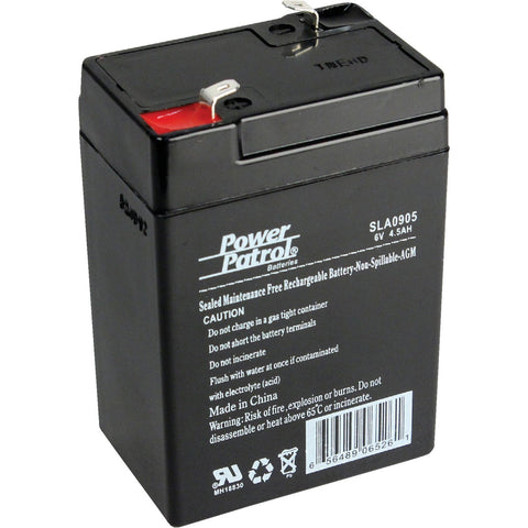 Interstate All Battery Power Patrol 6V Exit Light Security System Battery; Mfg #SLA0905