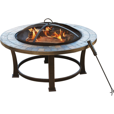 Outdoor Expressions 34 In. Slate Fire Pit; Mfg #FTB-51216