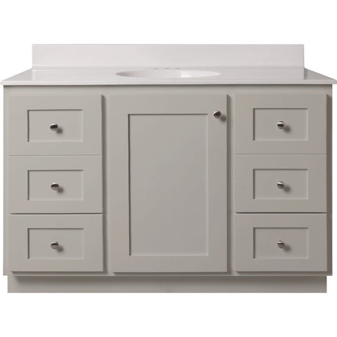 Bertch Storage Solutions Vanity Base without Top; Mfg #ST-P-HA-VSS48T