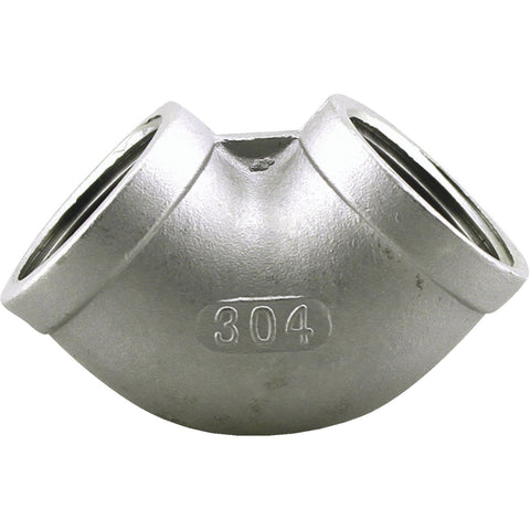 PLUMB-EEZE Stainless Steel Elbow; Mfg #U2-SSE-05