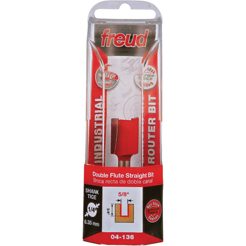Freud Double Flute Straight Bit; Mfg #04-136
