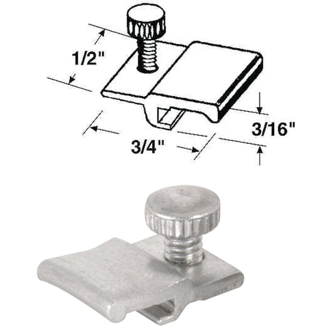 Prime-Line 1/2 In. W. x 3/16 In. H. x 3/4 In. L. Storm Door Panel Clip; Mfg #PL7959