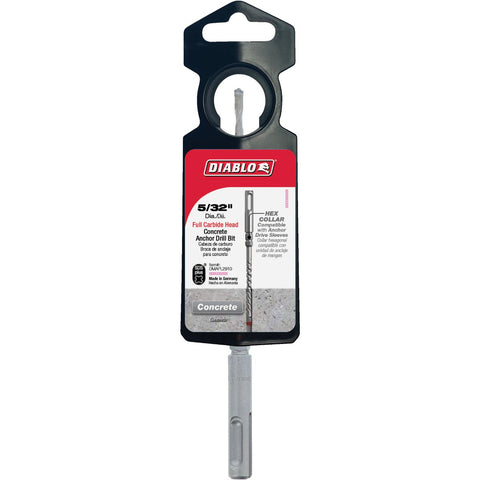 Diablo SDS-Plus Anchor Full Carbide Rotary Hammer Drill Bit; Mfg #DMAPL2910