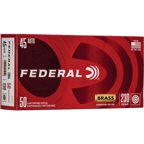 Federal Champion Training .45 ACP Centerfire Ammunition Cartridges; Mfg #78857