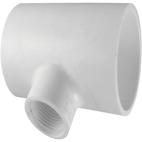 Charlotte Pipe Schedule 40 Pressure Solvent X Threaded Tee; Mfg #PVC 02401  3800HA