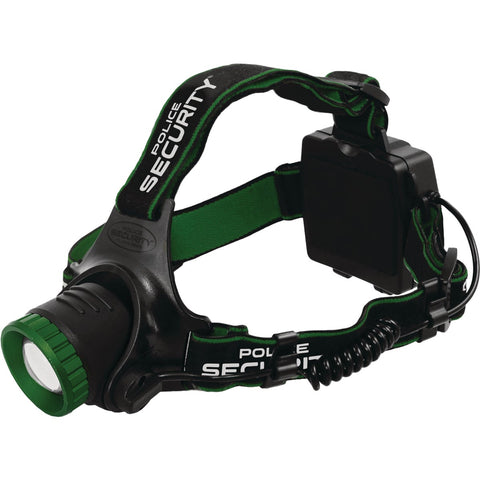 Police Security Blackout Rechargeable Focusing Hardhat Compatible LED Headlamp; Mfg #98730