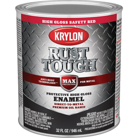 Krylon Rust Tough Safety Color Rust Control Enamel; Mfg #K09712008