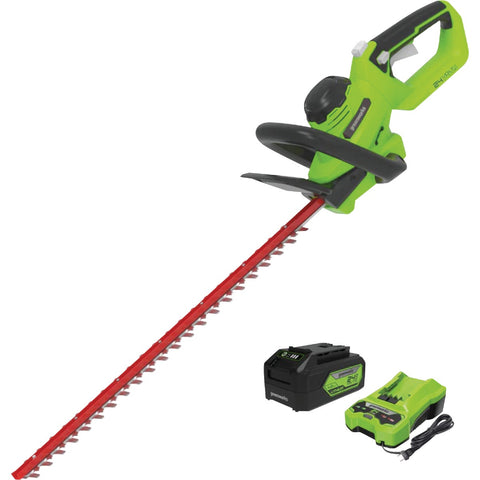 Greenworks 24V Cordless Hedge Trimmer Kit; Mfg #2211202