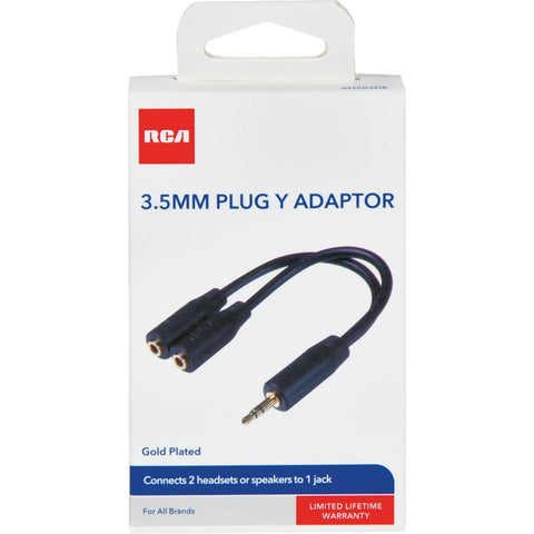 RCA Stereo Y-Adapter; Mfg #AH202DE