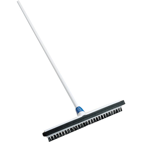 Ettore 18 In. Wipe'n Dry Floor Squeegee with Brush & Handle; Mfg #48240