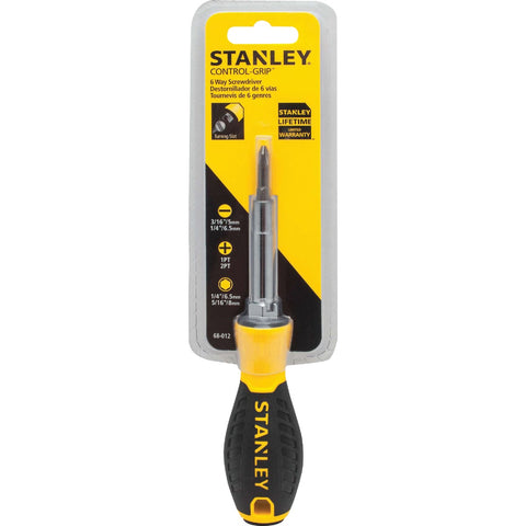 Stanley 6-in-1 Multi-Bit Screwdriver; Mfg #68-012