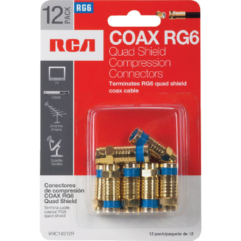 RCA Quad Shield Connector; Mfg #VHC14512R