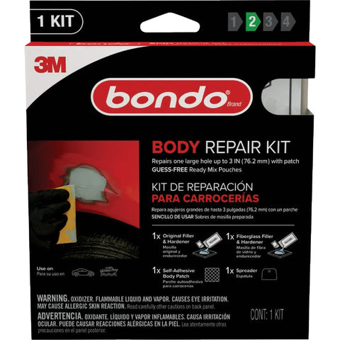 Bondo 2 Oz. Ready Mix Body Repair Kit; Mfg #BRKIT-2PK-ES